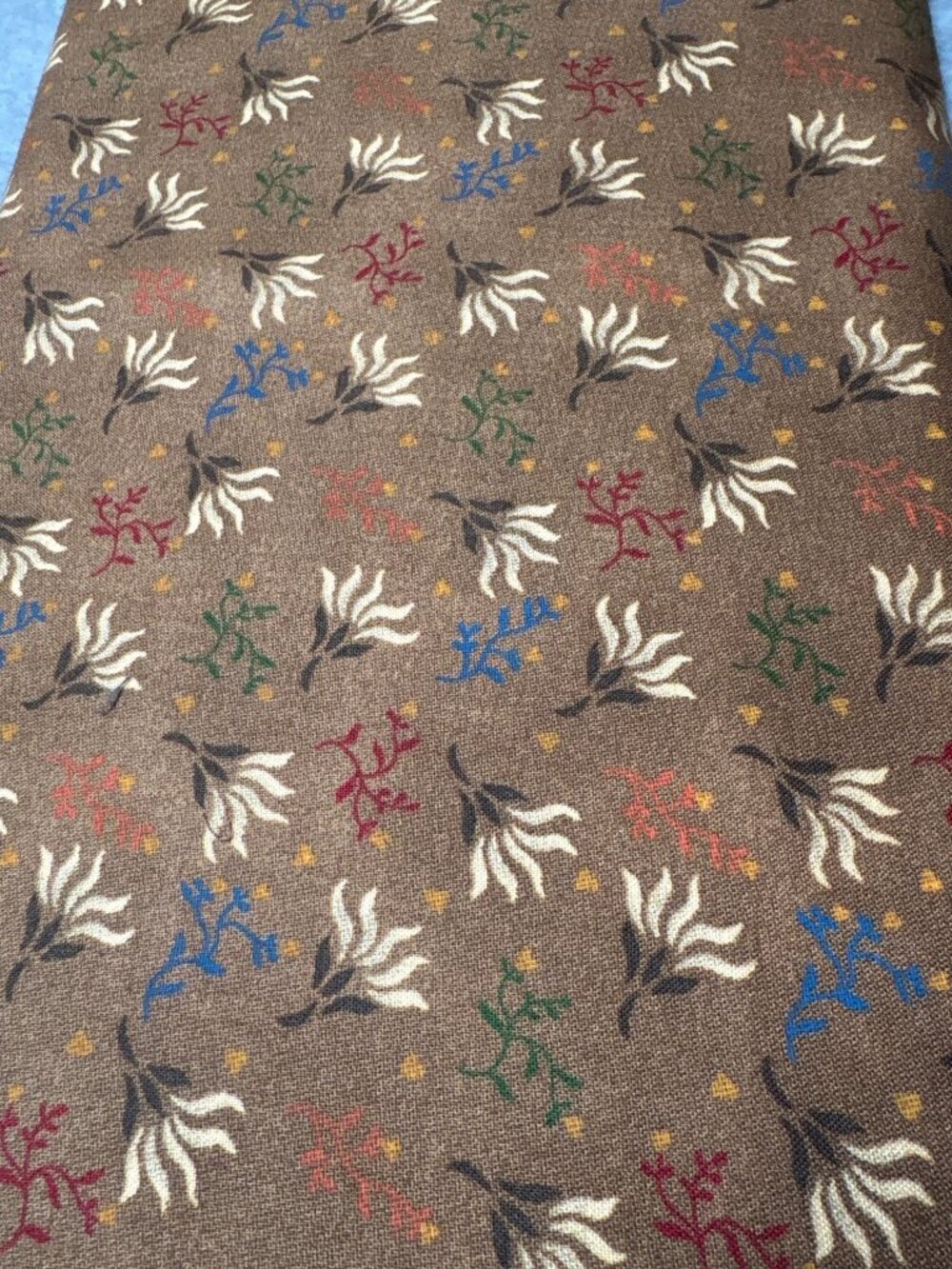 Spiced Quilt Backing Kim Diehl for Henry Glass 1/2 yard x106" Brown Fabric